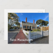 Salem Massachusetts Briefkaart (Voorkant / Achterkant)