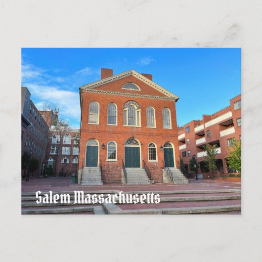 Salem Massachusetts Briefkaart (Voorkant)