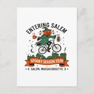Salem Massachusetts Heksen Halloween Sfeer binnent Briefkaart