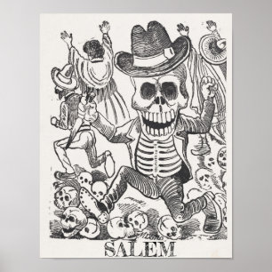Salem Massachusetts schedel occult Poster