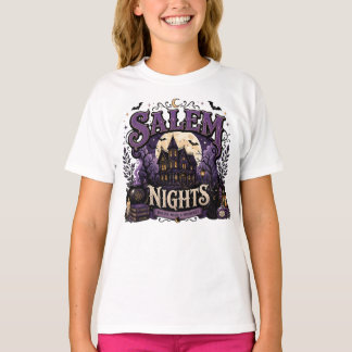 Salem Nights Heksen Halloween Spokenhuis T-shirt