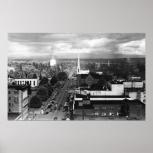 Salem of Uitzicht uit de luchtfoto Poster