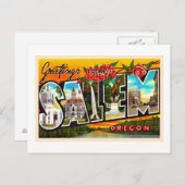 Salem Oregon of groot Briefkaart (Voorkant / Achterkant)