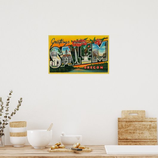 Salem, OregonLarge Letter ScenesSalem, OF 2 Poster (Keuken)