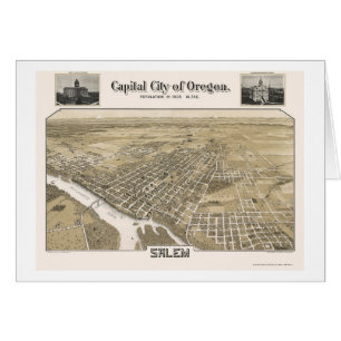 Salem, OU carte panoramique - 1905