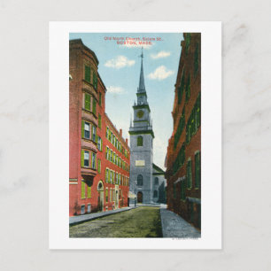 Salem Street Uitzicht van Old North Church Bldg # Briefkaart