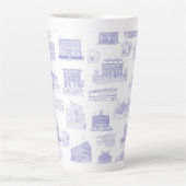 Salem Toile Latte Mug (Devant)