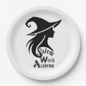 Salem Witch Academy Wiccan Witches Halloween Party Papieren Bordje (Voorkant)