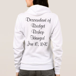 Salem Witch Descendants Bridget Bishop Zip-up Hoodie