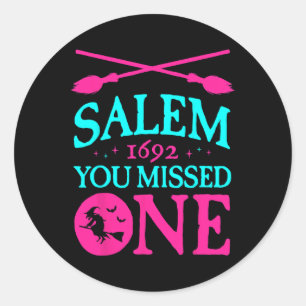 Salem Witch Trials 1692 Je hebt één getuige Hallo Ronde Sticker