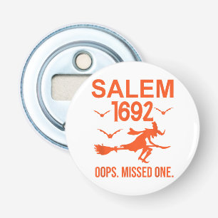 Salem Witch Trials 1692 Oops The Missed One Hallow Button Flesopener