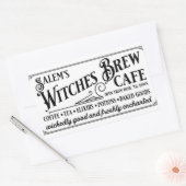 Salem Witch's Brew Café Rechthoekige Sticker (Envelop)