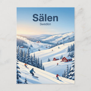 Sälen Skigebied Zweden Briefkaart