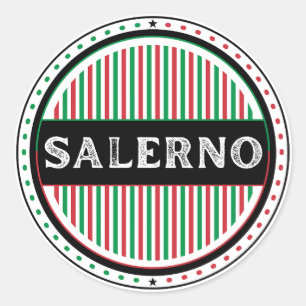 Salerno City Pride Embleem – Italiaanse identiteit Ronde Sticker