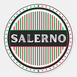 Salerno City Pride Emblem – Italian Identity Ronde Sticker