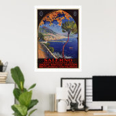 Salerno Italië — zomervakantie Poster (Thuiskantoor)