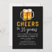 Salers Bières Adulte Anniversaire Invitation (Devant)