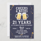 Salers et bières Invitation de fête d'anniversaire (Devant)