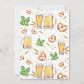 Salers et bières Invitation de fête d'anniversaire (Dos)