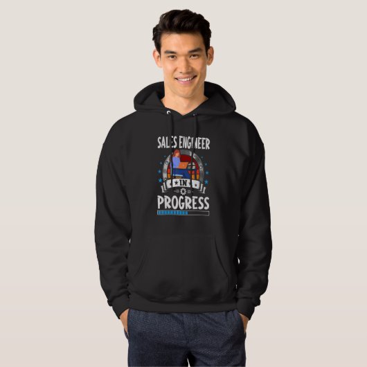Sales Engineer In Progress Trainee Student Hoodie (Voorkant volledig)