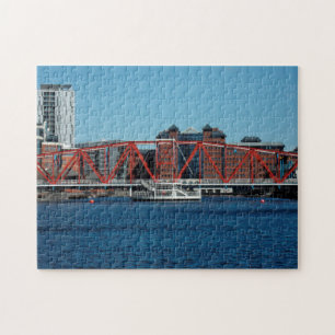 Salford kaast Manchester dokken. Legpuzzel