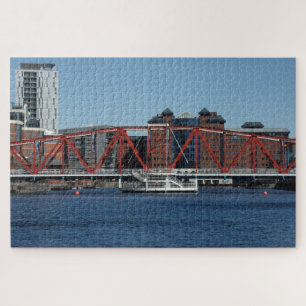 Salford Quays Manchester dokken. Legpuzzel