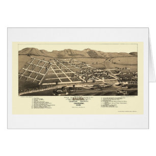 Salida, carte panoramique de Co - 1882