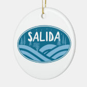 Salida Colorado buitenshuis Keramisch Ornament (Links)