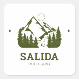 Salida - Colorado Vierkante Sticker