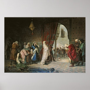Salida del Boabdil bij de Alhambra Poster