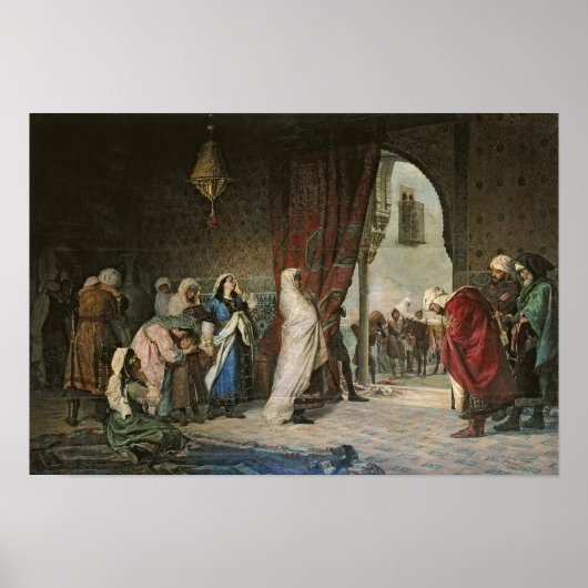 Salida del Boabdil bij de Alhambra Poster (Voorkant)
