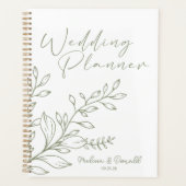 Salie Bloemen Boho Bruiloft Planner (Voorkant)