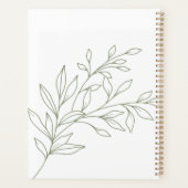 Salie Bloemen Boho Bruiloft Planner (Achterkant)