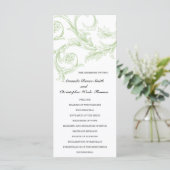Salie Bloemen Trouwprogramma Programma (Staand voorkant)