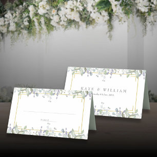 Salie- en Sering Waterverf Bloemen Bruiloft