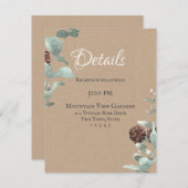 Salie Eucalyptus en Pine Details Informatiekaartje (Voorkant / Achterkant)