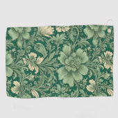 Salie Groen bloemmotief Golfhanddoek (Horizontaal)