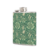 Salie Groen  bloemmotief Heupfles (Links)