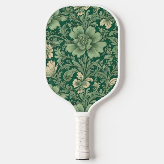 Salie Groen  bloemmotief Pickleball Paddle (Voorkant)