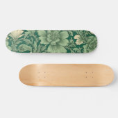 Salie Groen  bloemmotief Skateboard (Horizontaal)