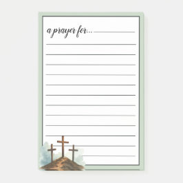 Salie Groen Drie Kruizen Gebedsruimte Gebed Post-it® Notes