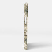 Salie Groen en Cream Bloemen iPhone Hoesje (Rechterkant)