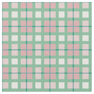 Salie groen en roze tartan celpatroon schotel stof