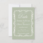 salie groen save the date (Voorkant)