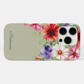 Salie Groene Bloemnaam Gepersonaliseerd Case-Mate iPhone Case (Achterkant (horizontaal))