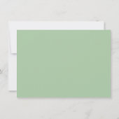 Salie Groene Boho Pioenrozen Kalender & Foto Bruil Save The Date (Achterkant)