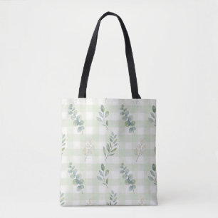 Salie Groene Botanische Naadloze Ontwerp Draagtas