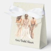 Salie Groene Bruidsmeisjes Bruidsborrel Bedankdoosjes (Voorkant)