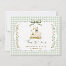 Salie Groene Dwaas Gans Babyshower Neutrale Bloeme