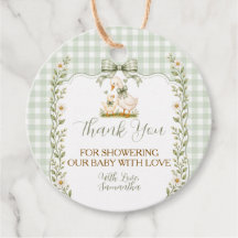 Salie Groene Dwaze Gans Baby Shower Neutrale Bloem
